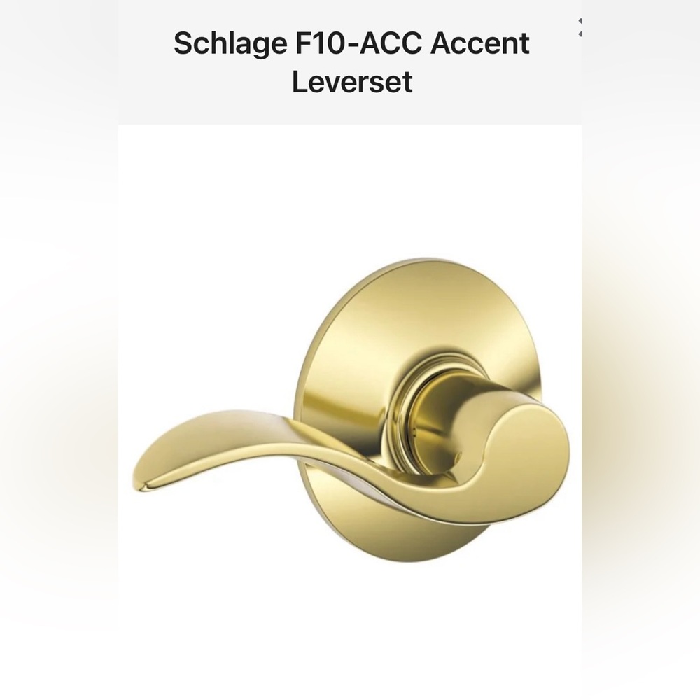 Schlage Accent Passage Door Lever Set